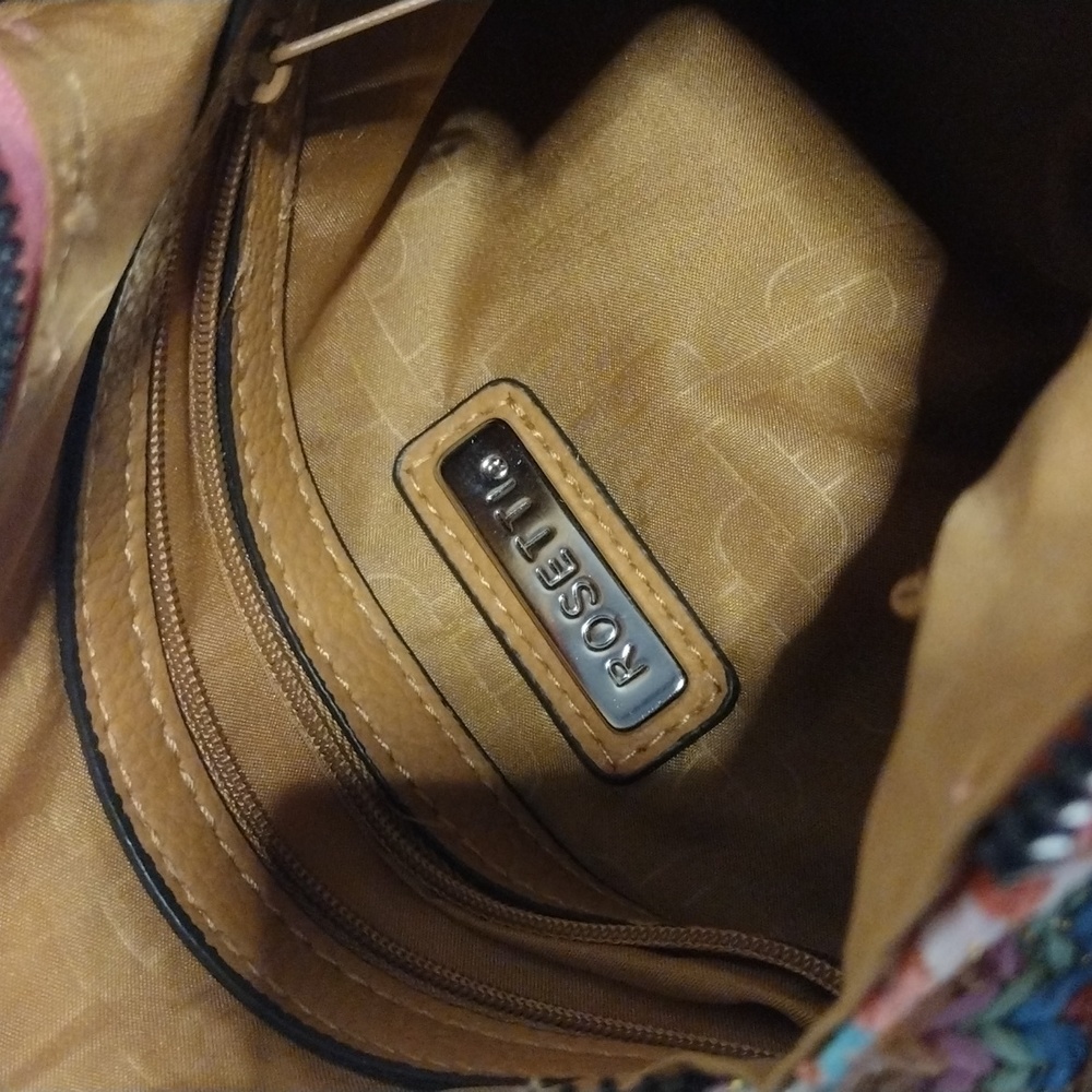 Rosetti Knitted Multi Color Glitter Shoulder Bag - image 7